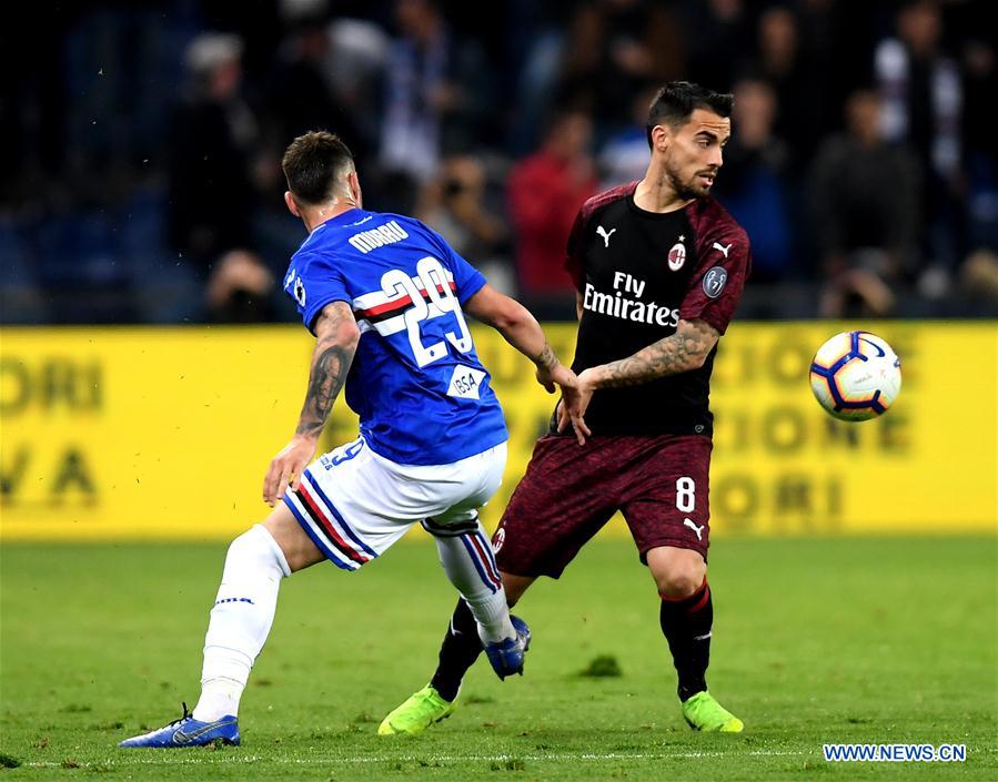 (SP)ITALY-GENOVA-SOCCER-ITALIAN CUP-SAMPDORIA VS AC MILAN 