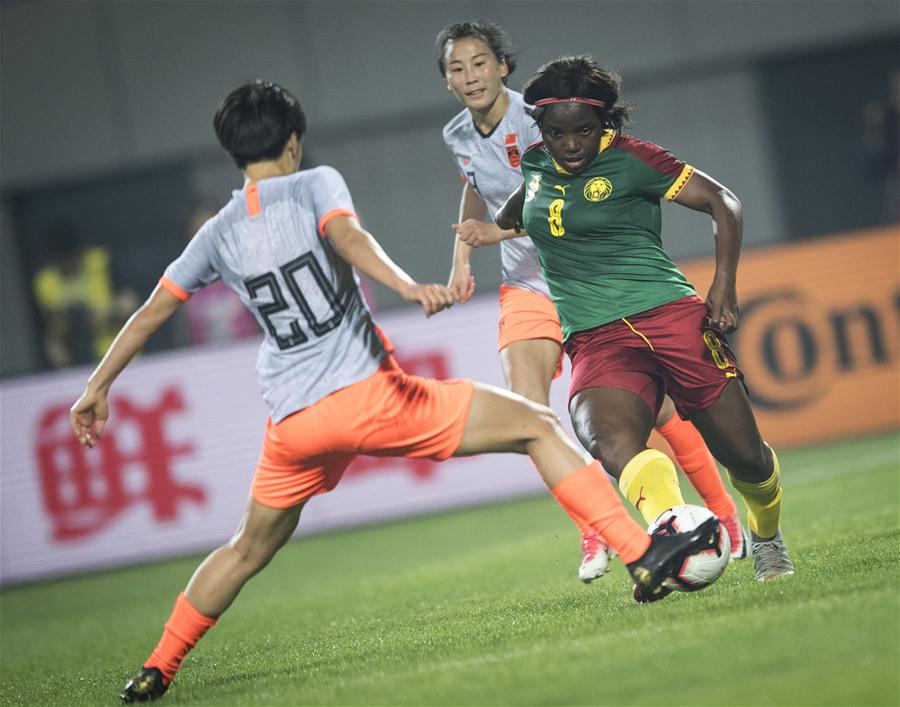 (SP)CHINA-WUHAN-FOOTBALL-INTERNATIONAL WOMEN'S FOOTBALL TOURNAMENT WUHAN 2019 FINAL-CHINA VS CAMEROON