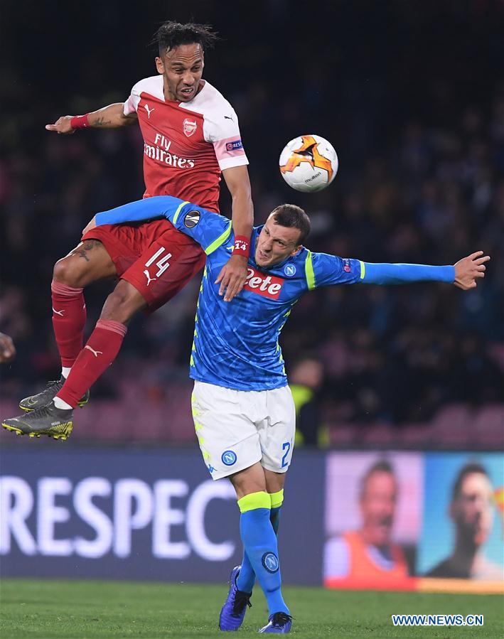 (SP)ITALY-NAPLES-SOCCER-UEFA EUROPA LEAGUE-QUARTERFINAL-NAPOLI VS ARSENAL