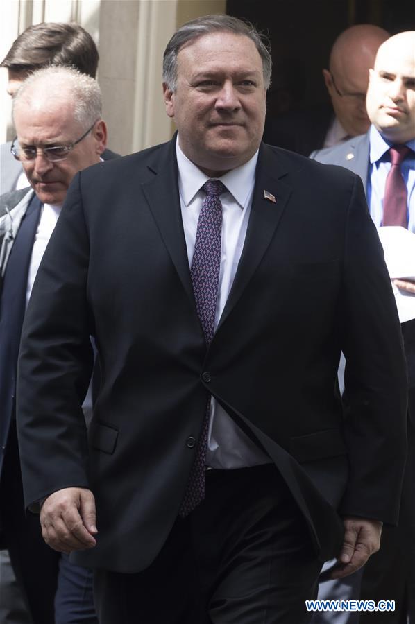 BRITAIN-LONDON-MIKE POMPEO-VISIT