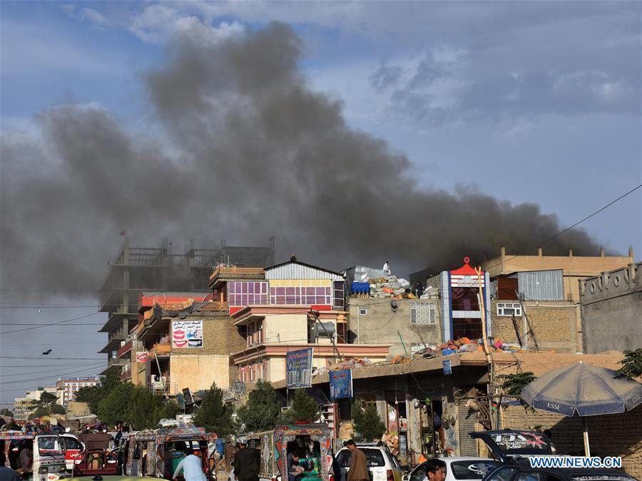 AFGHANISTAN-BALKH-MARKET-FIRE