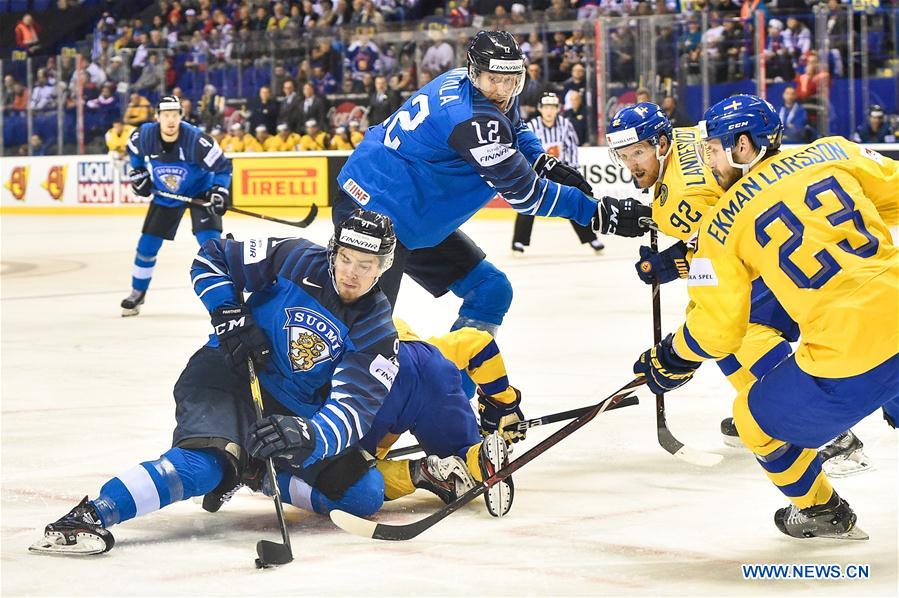 (SP)SLOVAKIA-KOSICE-ICE HOCKEY-IIHF-WORLD CHAMPIONSHIP-QUARTERFINAL-FIN VS SWE