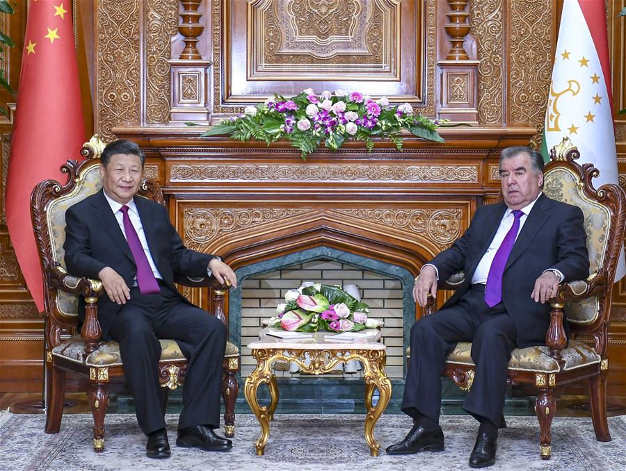 TAJIKISTAN-DUSHANBE-CHINA-PRESIDENTS-TALKS