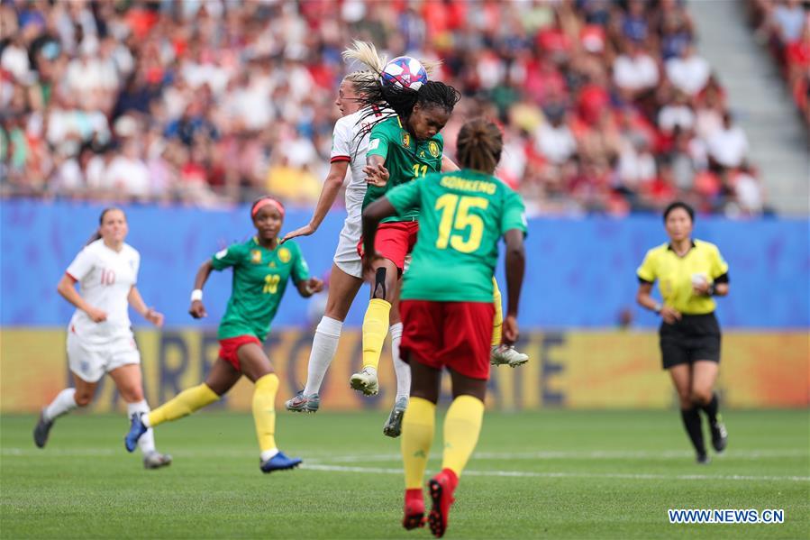 (SP)FRANCE-VALENCIENNES-2019 FIFA WOMEN'S WORLD CUP-ROUND OF 16-ENGLAND VS CAMEROON