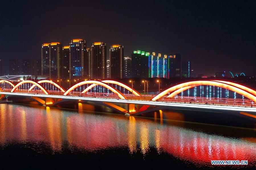 CHINA-SHANXI-TAIYUAN-BRIDGES-NIGHT VIEWS (CN)