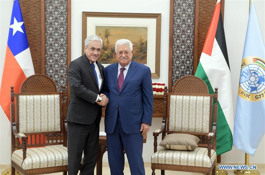 MIDEAST-RAMALLAH-CHILEAN-PRESIDENT-VISIT