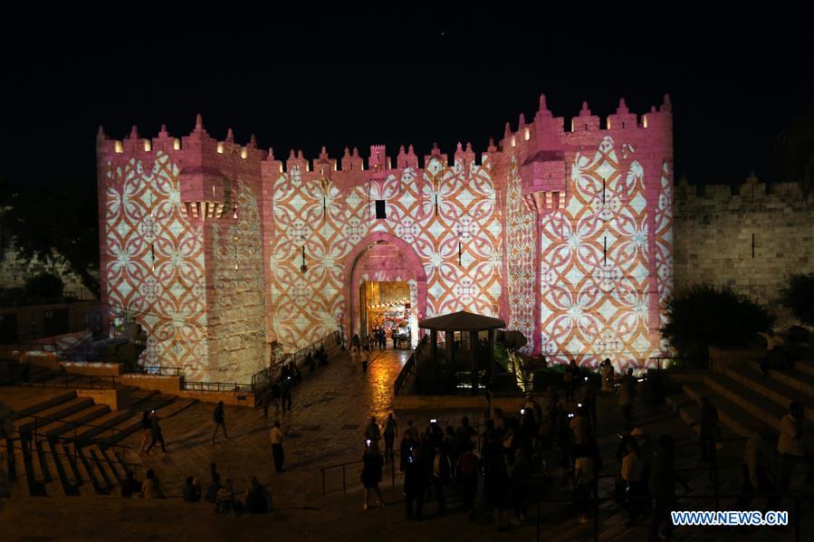 MIDEAST-JERUSALEM-LIGHT FESTIVAL