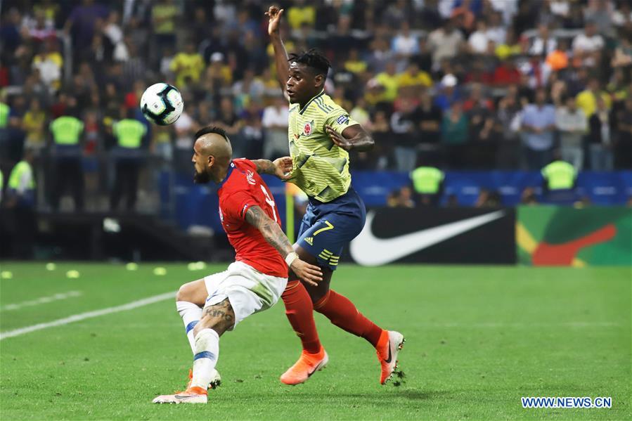 (SP)BRAZIL-SAO PAULO-FOOTBALL-COPA AMERICA 2019-CHILE VS COLOMBIA