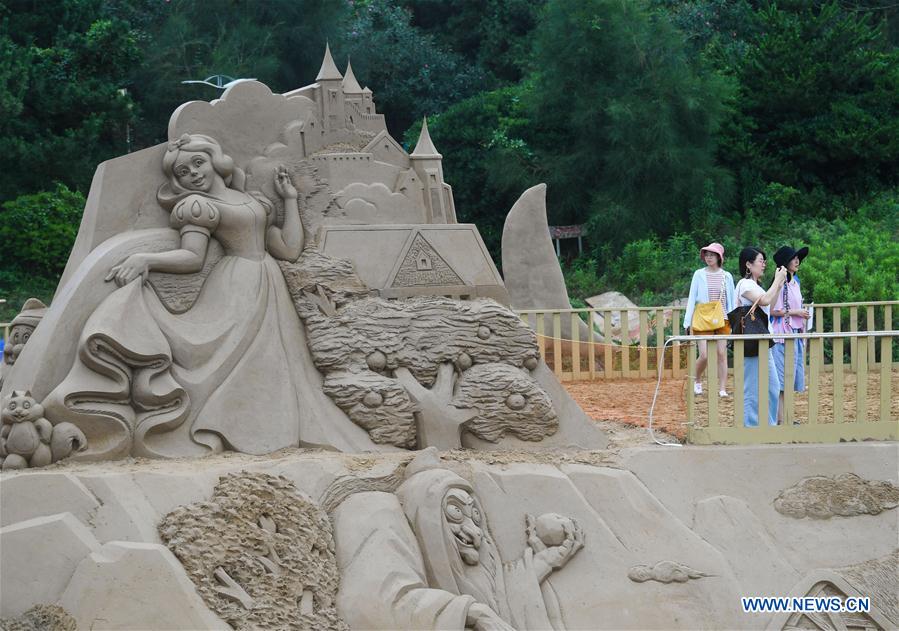 CHINA-ZHEJIANG-ZHOUSHAN-SAND SCULPTURE-EXHIBITION (CN)