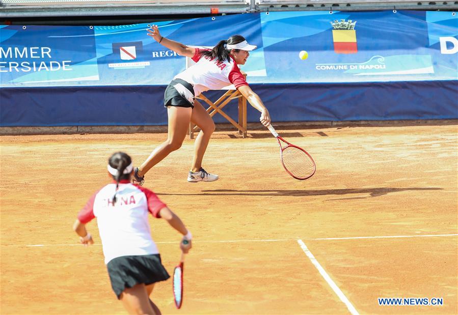 (SP)ITALY-NAPLES-SUMMER UNIVERSIADE 2019-TENNIS-WOMEN'S DOUBLES-SEMIFINAL