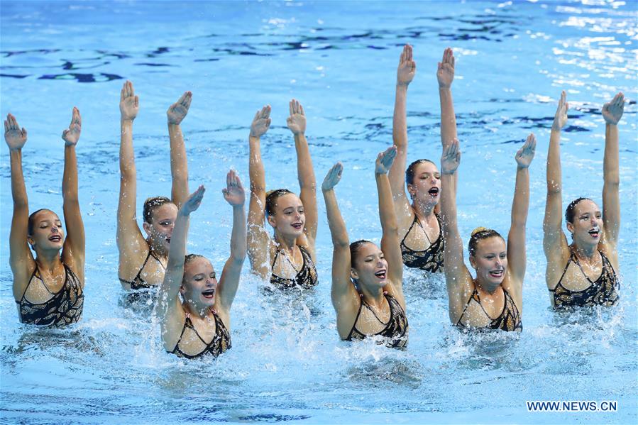 (SP)SOUTH KOREA-GWANGJU-FINA WORLD CHAMPIONSHIPS-ARTISTIC SWIMMING-TEAM TECHNICAL PRELIMINARY