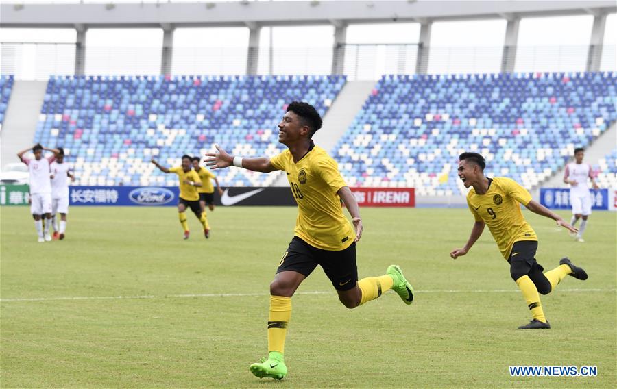 (SP)CHINA-HAIKOU-SOCCER-CFA CHINA INTERNATIONAL YOUTH FOOTBALL TOURNAMENT-IRAN VS MALAYSIA (CN)