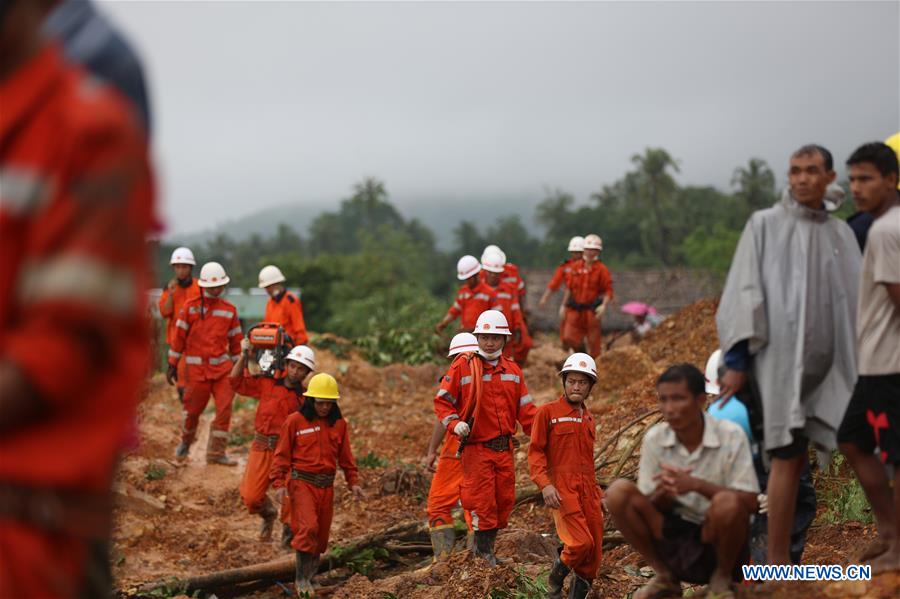 MYANMAR-MON STATE-MONSOON LANDSLIDE