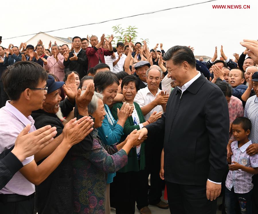 CHINA-GANSU-WUWEI-XI JINPING-INSPECTION (CN)