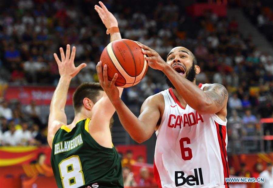 (SP)CHINA-DONGGUAN-BASKETBALL-FIBA WORLD CUP-GROUP H-AUSTRALIA VS CANADA (CN)