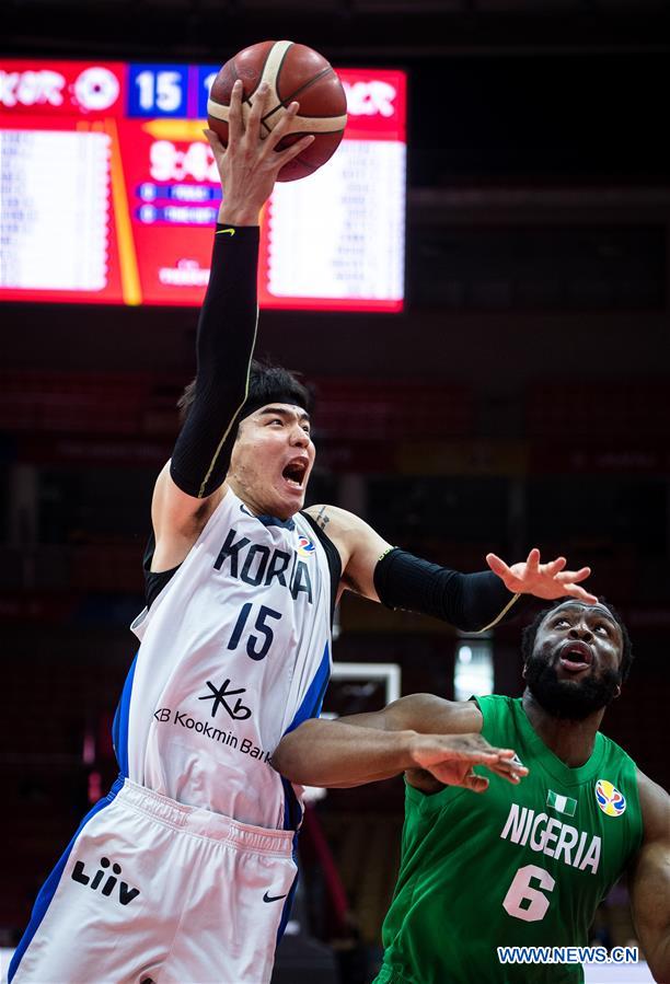 (SP)CHINA-WUHAN-BASKETBALL-FIBA WORLD CUP-GROUP B- SOUTH KOREA VS NIGERIA (CN)