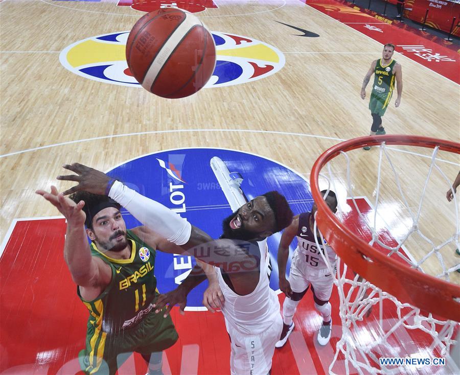 (SP)CHINA-SHENZHEN-BASKETBALL-FIBA WORLD CUP-GROUP K-USA VS BRAZIL(CN)