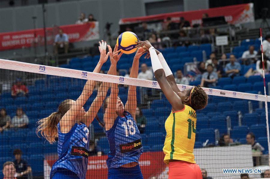 (SP)JAPAN-YOKOHAMA-VOLLEYBALL-WOMEN'S WORLD CUP-CMR VS RUS