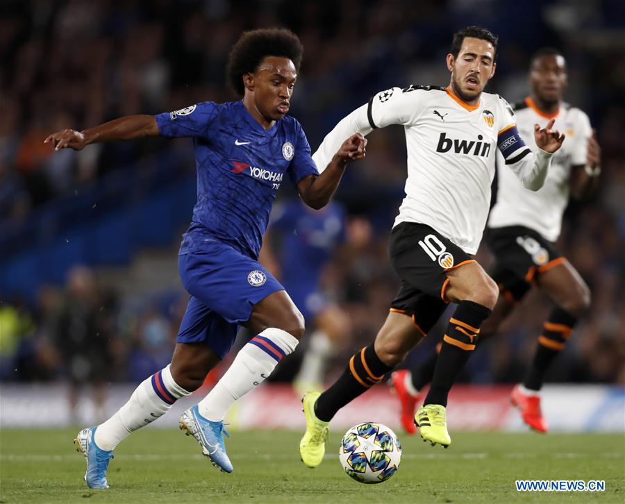 (SP) BRITAIN-LONDON-SOCCER-CHAMPIONS LEAGUE-CHELSEA VS VALENCIA