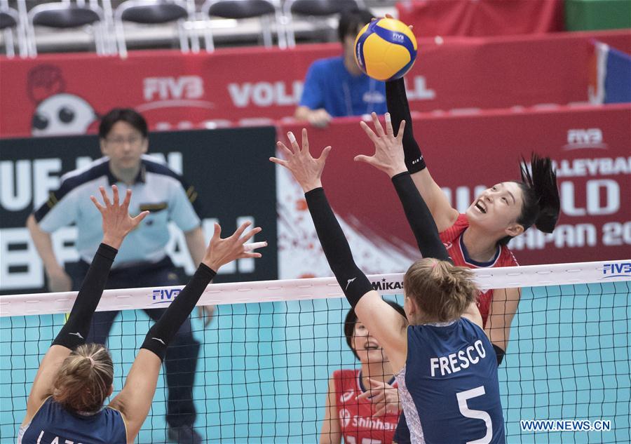 (SP)JAPAN-TOYAMA-VOLLEYBALL-WOMEN'S WORLD CUP-KOR VS ARG