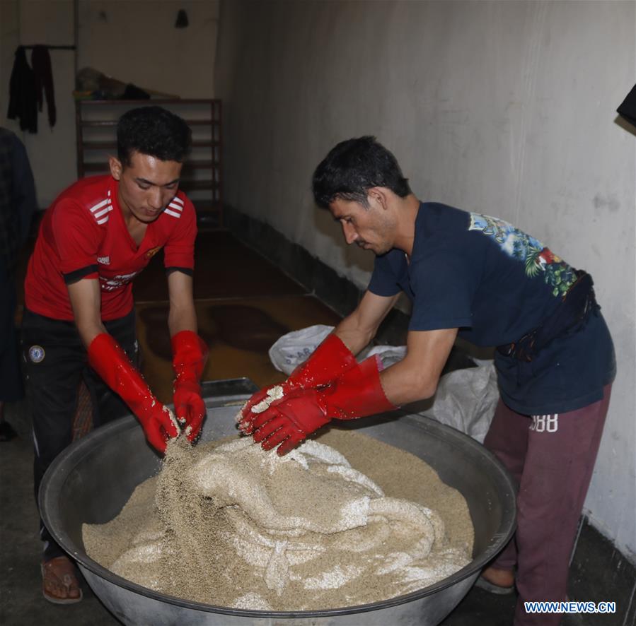 AFGHANISTAN-JAWZJAN-TRADITIONAL SWEET FACTORY