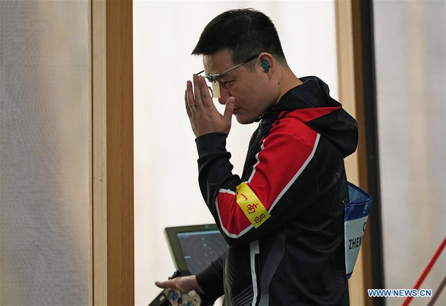 (SP)CHINA-WUHAN-7TH MILITARY WORLD GAMES-SHOOTING-MEN'S 25M MILITARY RAPID FIRE PISTOL-TEAM