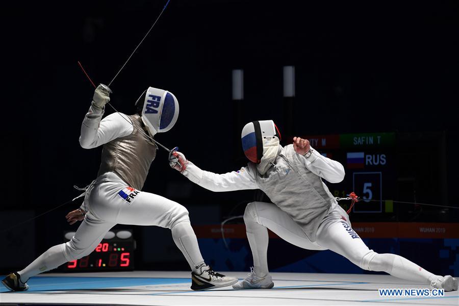 (SP)CHINA-WUHAN-7TH MILITARY WORLD GAMES-FENCING-MEN INDIVIDUAL FOIL(CN)