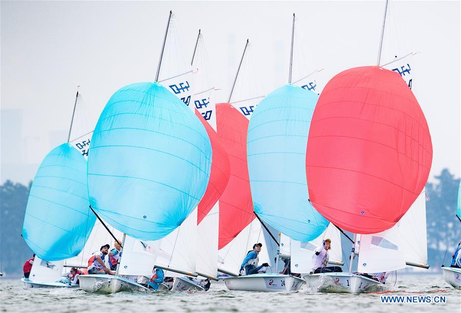 (SP)CHINA-WUHAN-7TH MILITARY WORLD GAMES-SAILING