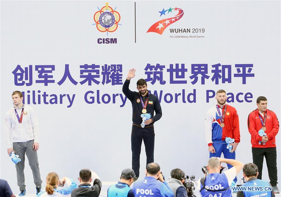 (SP)CHINA-WUHAN-7TH MILITARY WORLD GAMES-WRESTLING