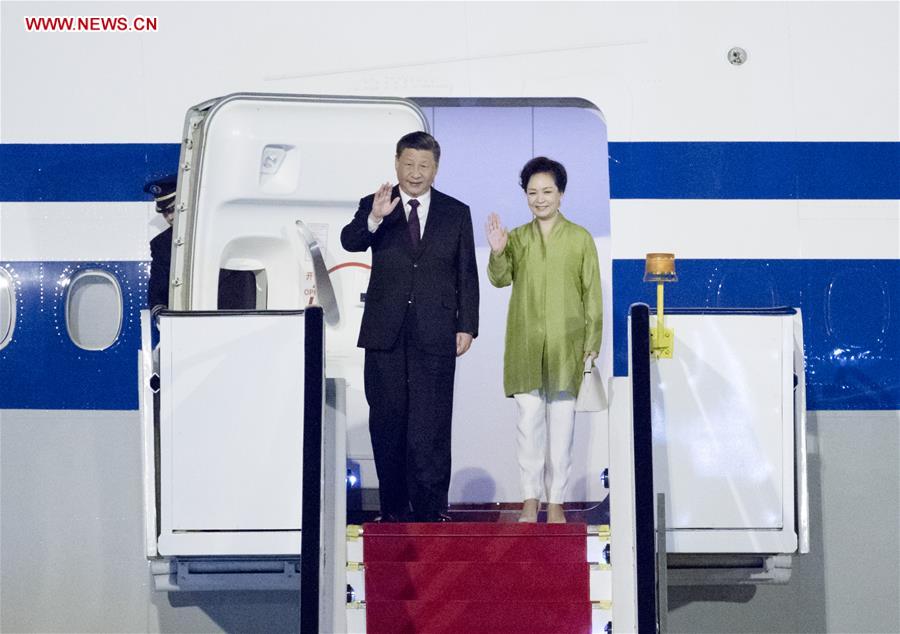 BRAZIL-BRASILIA-XI JINPING-ARRIVAL