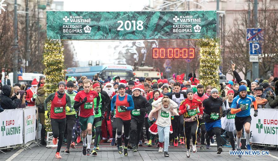 LITHUANIA-VILNIUS-CHRISTMAS RUN