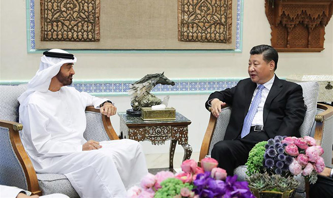 Chinese president meets Crown Prince of Abu Dhabi on China-UAE ties