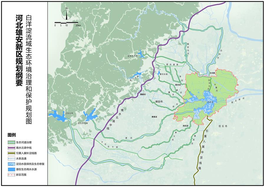 （圖表）[河北雄安新區(qū)規(guī)劃綱要]（6）白洋淀流域生態(tài)環(huán)境治理和保護規(guī)劃圖