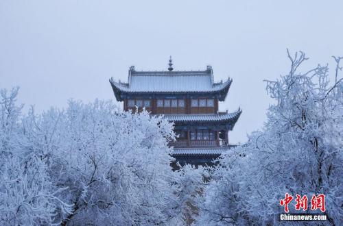 資料圖：小寒時節(jié)，甘肅嘉峪關市迎來了一場大雪。師永紅 攝