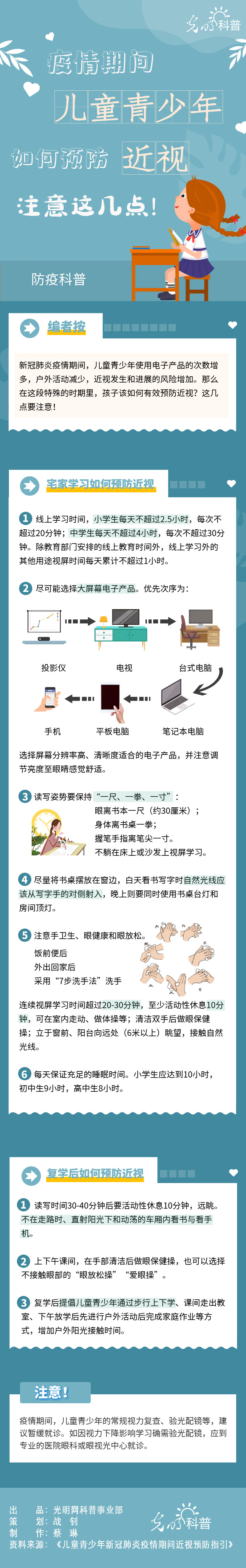 【防疫科普】疫情期間兒童青少年如何預(yù)防近視？注意這幾點(diǎn)！