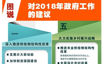 [兩會(huì)·政府工作報(bào)告]圖說對2018年政府工作的建議