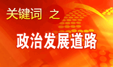 胡錦濤指出，堅(jiān)持走中國(guó)特色社會(huì)主義政治發(fā)展道路和推進(jìn)政治體制改革