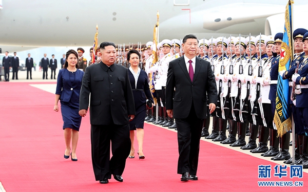 習(xí)近平抵達平壤開始對朝鮮民主主義人民共和國進行國事訪問